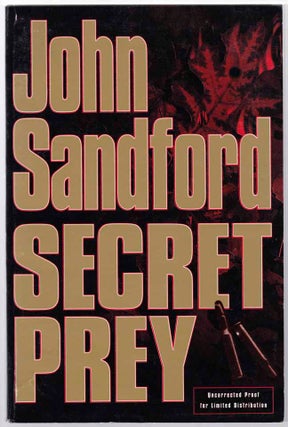Item #101804 Secret Prey (Advance Reading Copy). John SANDFORD