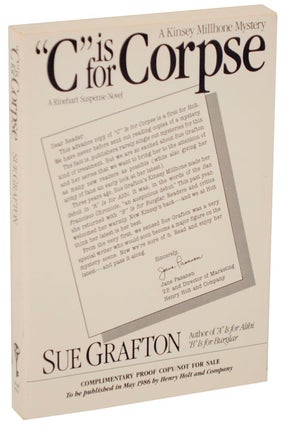 Item #102178 "C" is For Corpse. Sue GRAFTON