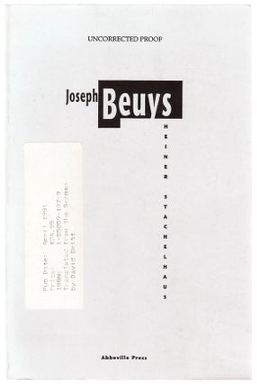 Item #102846 Joseph Beuys. Heiner STACHELHAUS, Joseph Beuys