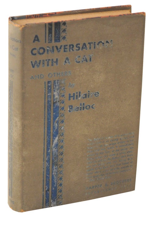 Item #104794 A Conversation With A Cat and Others. Hillaire BELLOC.