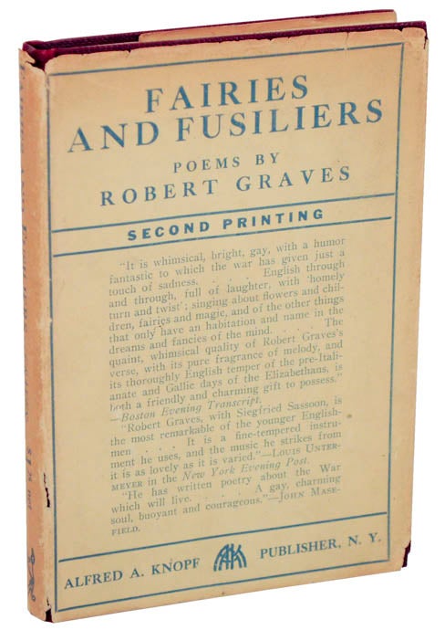 Item #104942 Fairies and Fusiliers: Poems. Robert GRAVES.