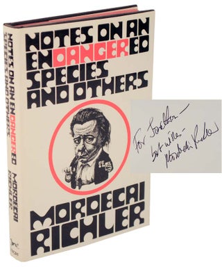 Item #105192 Notes on An Endangered Species and Others (Signed First Edition). Mordecai RICHLER