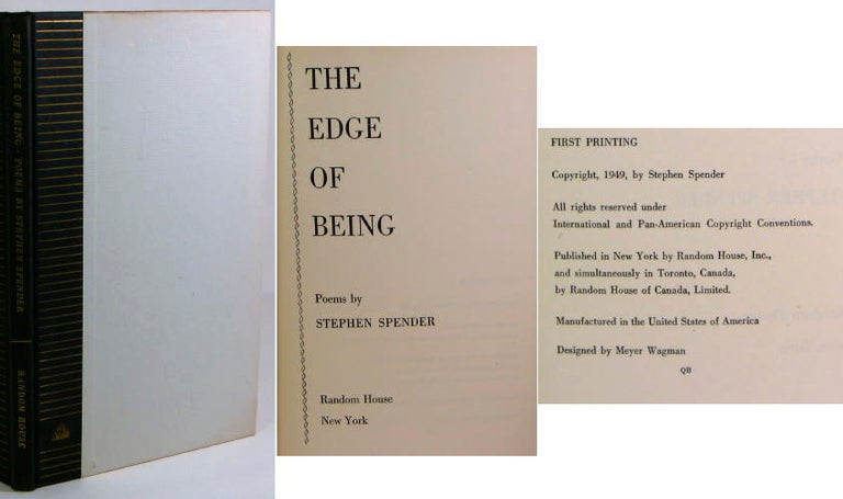 Item #105571 The Edge of Being. Stephen SPENDER.