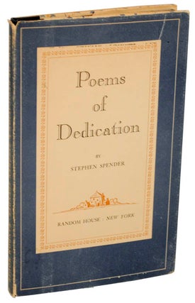 Item #106648 Poems of Dedication. Stephen SPENDER