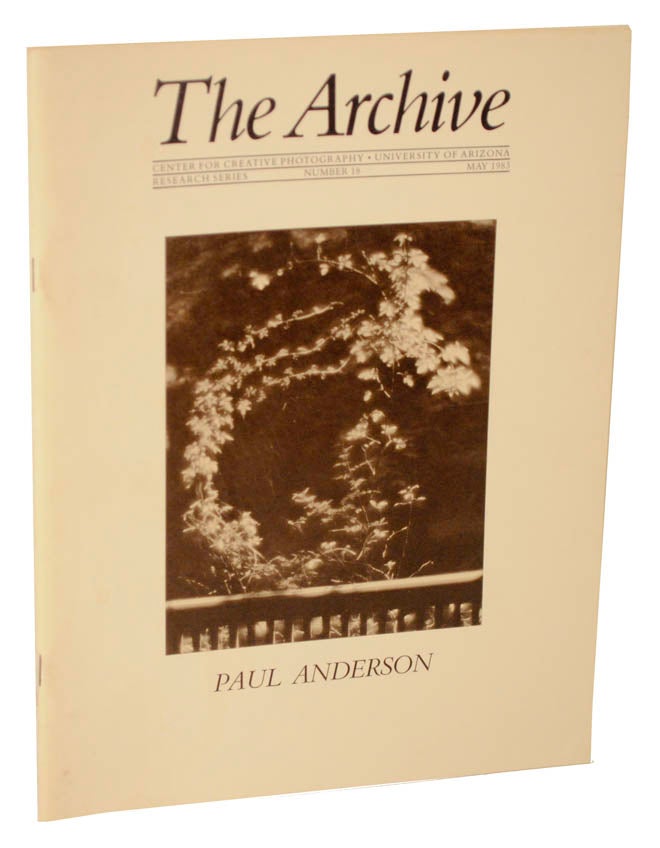 Item #106765 Paul Anderson: The Archive, Research Series, Number 18, May 1983. Paul ANDERSON.