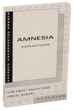 Item #107564 Amnesia (Uncorrected Proof). Douglas COOPER