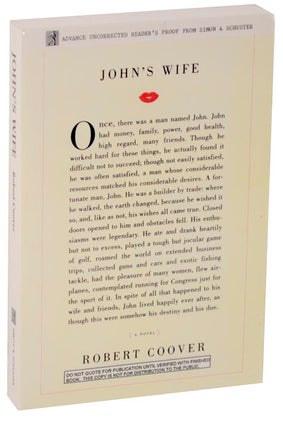 Item #107590 John's Wife (Advance Reading Copy). Robert COOVER