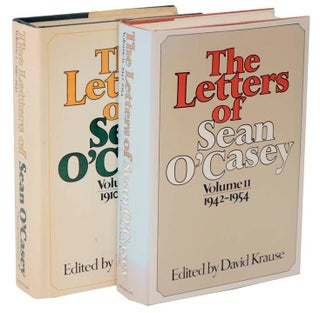 Item #107705 The Letters of Sean O'Casey Volume I 1910 -1941 and Volume II 1942 -1954. Sean...