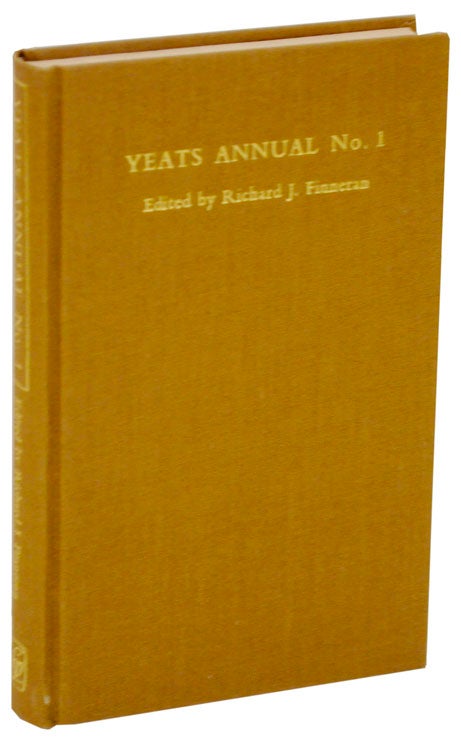 Item #108266 Yeats Annual No. 1. Richard J. FINNERAN, W B. Yeats.
