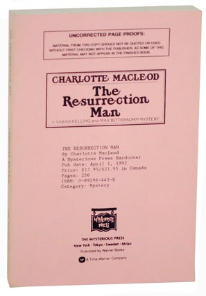 Item #109693 The Resurrection Man (Uncorrected Proof). Charlotte MacLEOD