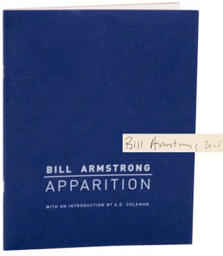 Item #112277 Apparition (Signed First Edition). Bill ARMSTRONG