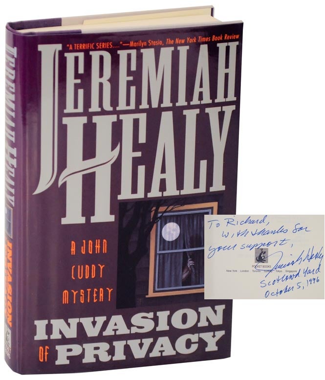 Item #113119 Invasion of Privacy (Signed First Edition). Jeremiah HEALY.