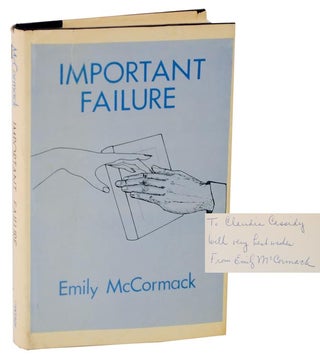 Item #117361 Important Failure (Signed First Edition). Emily McCORMACK