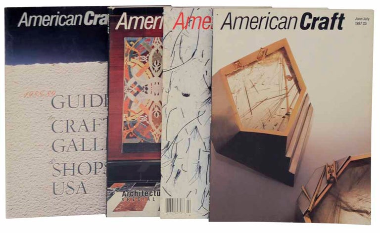 Item #120860 American Craft 3 Issues plus 1988-89 Guide to Craft Galleries and Shops USA. Lois MORAN.