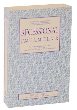Item #121660 Recessional (Uncorrected Proof). James A. MICHENER