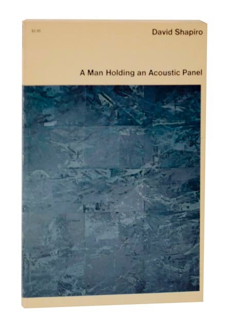 Item #124924 A Man Holding an Acoustic Panel. David SHAPIRO.