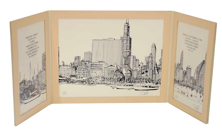 Item #126101 Chicago Panorama for the Farley Corporate Collection. Bill OLDENDORF.