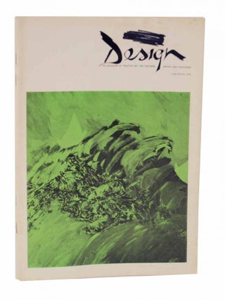 Item #126673 Design The Magazine of Creative Art, For Teachers, Artists and Craftsmen. Beurt...