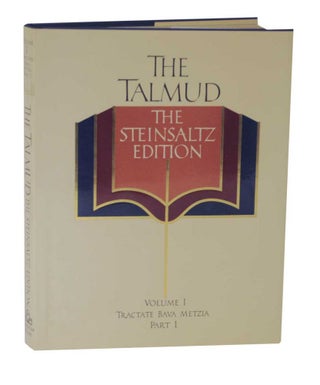 Item #126908 The Talmud The Steinsaltz Edition Volume I - Tractate Bava Metzia, Part I....