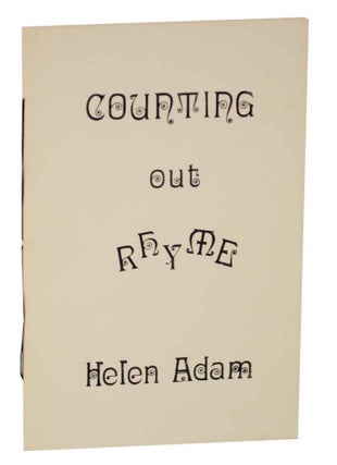 Item #127264 Counting Out Rhyme. Helen ADAM
