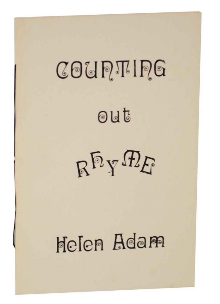 Item #127264 Counting Out Rhyme. Helen ADAM.