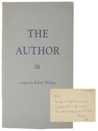 Item #127282 The Author. Robert WALLACE