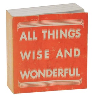 Item #127374 All Things Wise and Wonderful