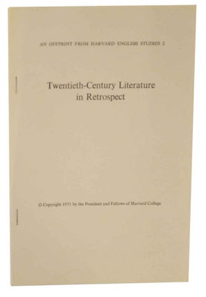 Item #127496 Twentieth-Century Literature in Retrospect - Twentieth-Century Donne. Josephine...