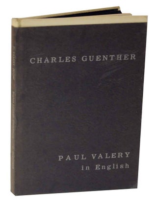 Item #127743 Paul Valery in English: 14 Poems. Paul VALERY, Charles Guenther