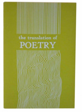 Item #128561 The Translation of Poetry. Allen TATE