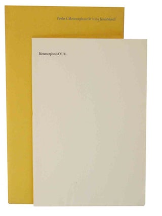 Item #128596 Metamorphosis of 741. James MERRILL
