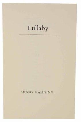 Item #129317 Lullaby. Hugo MANNING