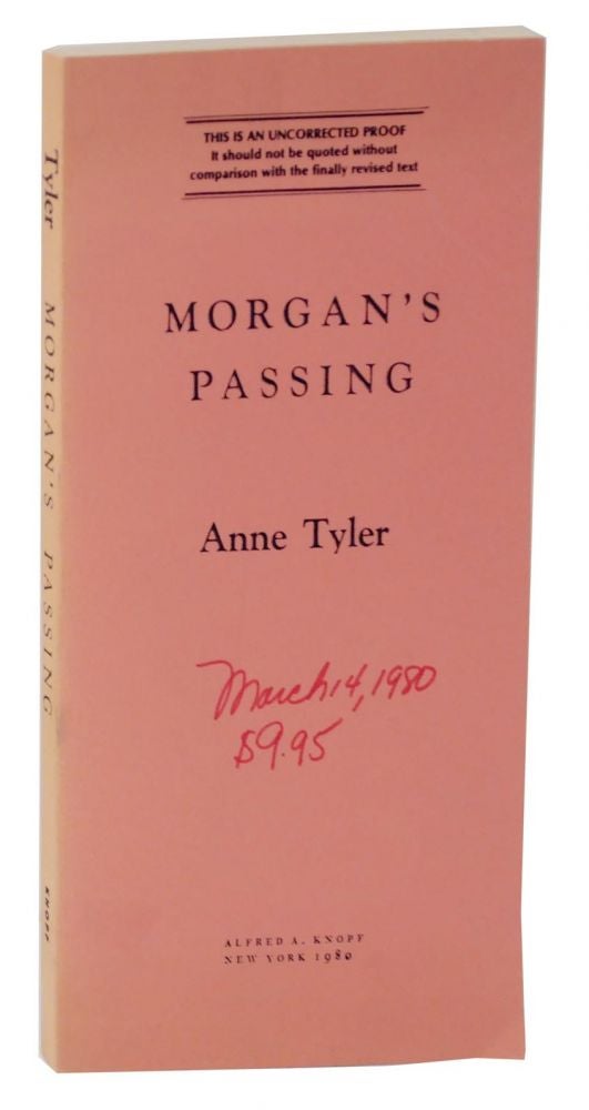 Item #129676 Morgan's Passing. Anne TYLER.