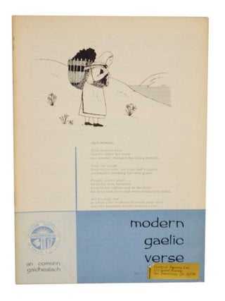 Item #129894 Modern Gaelic Verse. Iain Crichton SMITH