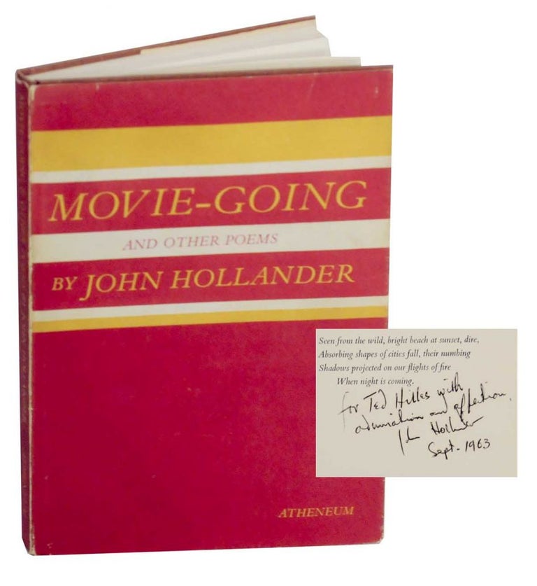 Item #130181 Movie-Going and Other Poems (Signed First Edition). John HOLLANDER.
