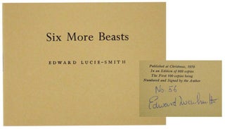 Item #130440 Six More Beasts (Signed Limited Edition). Edward LUCIE-SMITH