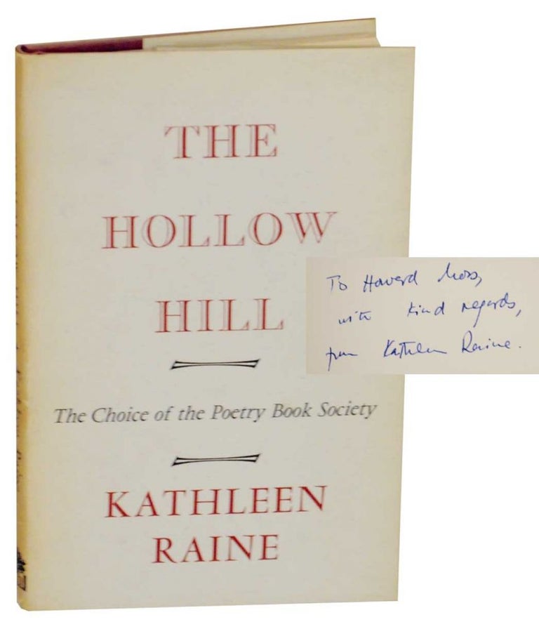 Item #131625 The Hollow Hill and Other Poems 1960-1964 (Signed First Edition). Kathleen RAINE.