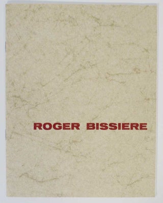 Item #132365 Roger Bissiere: Paintings from 1919-1959. Jean - Roger Bissiere CASSOU