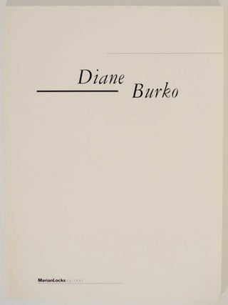 Item #132519 Diane Burko. Lawrence ALLOWAY, Lenore Malen - Diane Burke