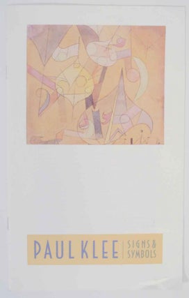 Item #133485 Paul Klee: Signs & Symbols. Janet - Paul Klee BISHOP