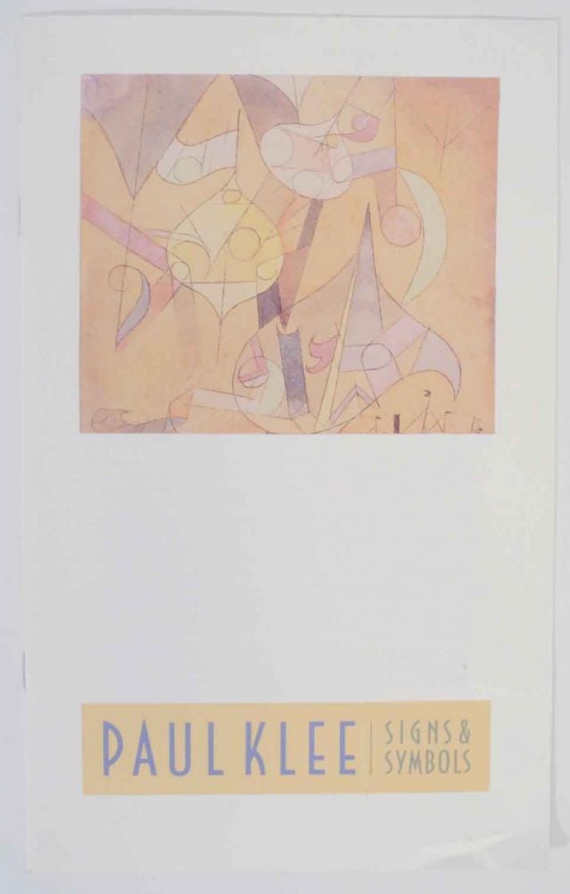 Item #133485 Paul Klee: Signs & Symbols. Janet - Paul Klee BISHOP.