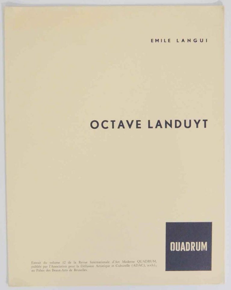 Item #133931 Octave Landuyt. Emile - Octave Landuyt LANGUI.