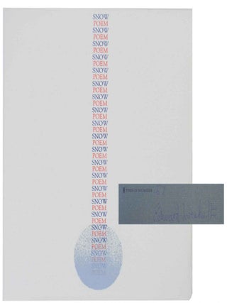 Item #136004 Snow Poem (Signed Limited Edition). Edward LUCIE-SMITH