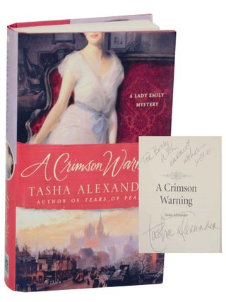 Item #136679 A Crimson Warning (Signed First Edition). Tasha ALEXANDER