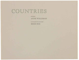Item #137307 Countries. Anne WALDMAN, Reed Bye