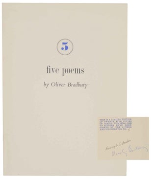 Item #137548 Five Poems (Signed First Edition). Oliver BRADBURY, Barrington Barber