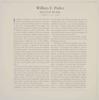 Item #137792 William E. Parker: Recent Work. William E. PARKER, Jeffrey Hoone