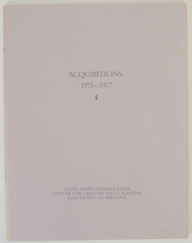 Item #138005 Acquisitions 1975-1977. Sharon DENTON, compiler.