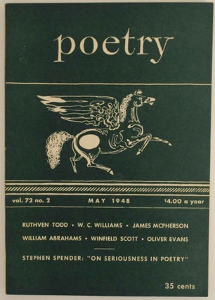 Item #138530 Poetry Magazine Vol. 72 no. 2 May 1948. William Carlos WILLIAMS, Stephen...