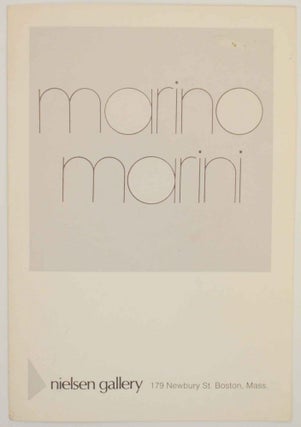 Item #139350 Marino Marini: Color Lithographs and Etchings. Marino MARINI